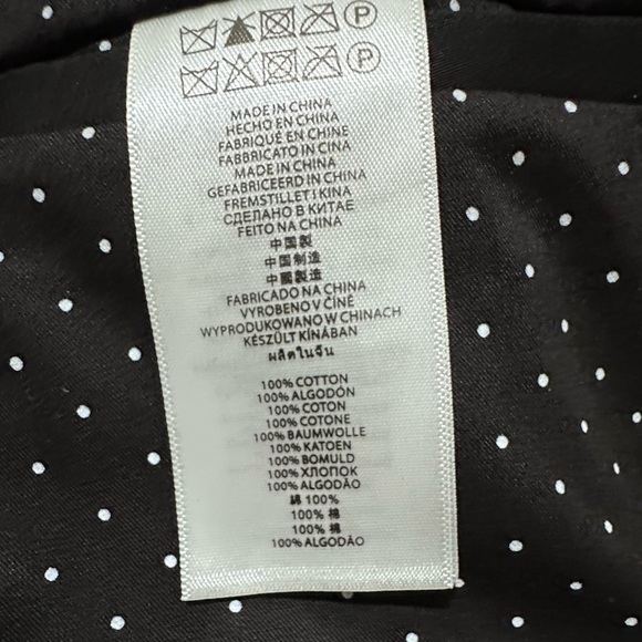 Michael Kors Classic-Fit Suit 2 Piece 100% Cotton Size-44R Color: Black - Picture 13 of 14